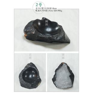 高档宝灵璧石天然原石墨砚台手法墨海墨盒池工文房四书专用徐工砚