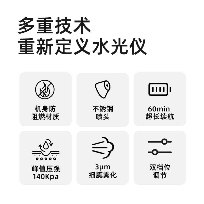 LAYOR小分子雾化补水注氧仪家用脸部美容仪纳米喷雾器水光仪