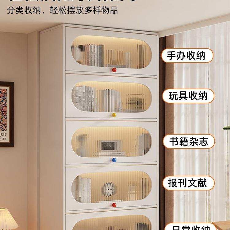飘窗收纳柜实木书架窗台改造神器学生书柜儿童绘本架阳台储物柜子