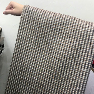 товар из китая 现货850g人字呢面料布料小人字呢双面羊双面顺毛人字纹毛呢布