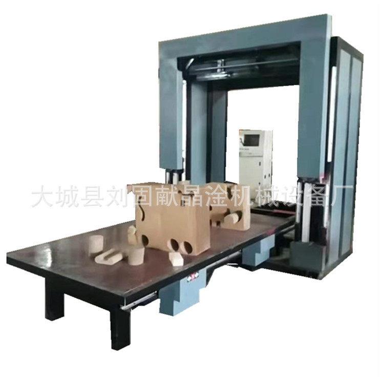 晶淦直供保温板造型切割锯 匀质板造型切割锯 玻璃棉造型切割机