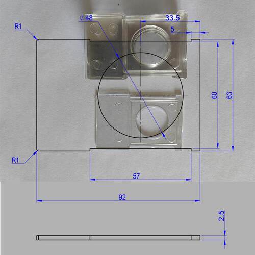 纱线缠绕PC透明板 塑料卷线板 色卡机对色配色卡片 现货缠线板