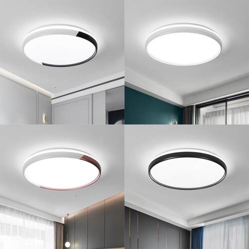 新款直销圆形led吸顶灯简约现代卧室灯智能客厅灯具主卧房间阳台