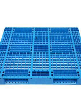 41卡2网格川字塑板料托盘DDN叉车托板栈板仓库防潮 物流塑1胶板
