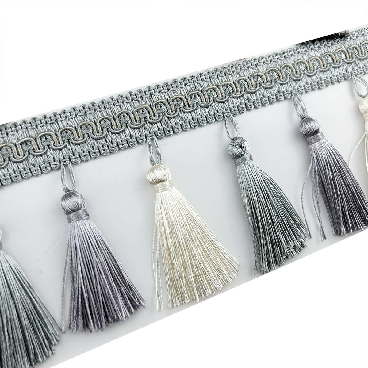 三色小波浪窗帘花边装饰辅料 高档桌旗沙发抱枕流苏 婚庆吊穗排须