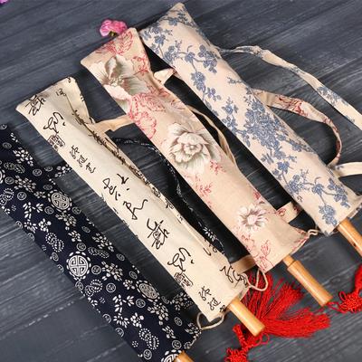 油纸伞女古风束口可携式棉布背袋舞蹈演出道具古代古装手工麻布袋