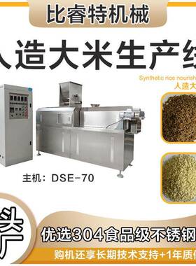 定制人造合成米加工设备 自热米饭生产线 重组营养大米挤出膨化机