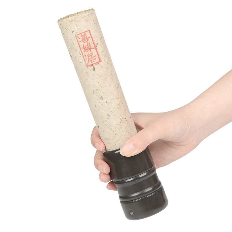 善缘居玄黄砭石温灸拨筋全身通用面部艾灸罐按摩刮痧 4CM雷火灸筒