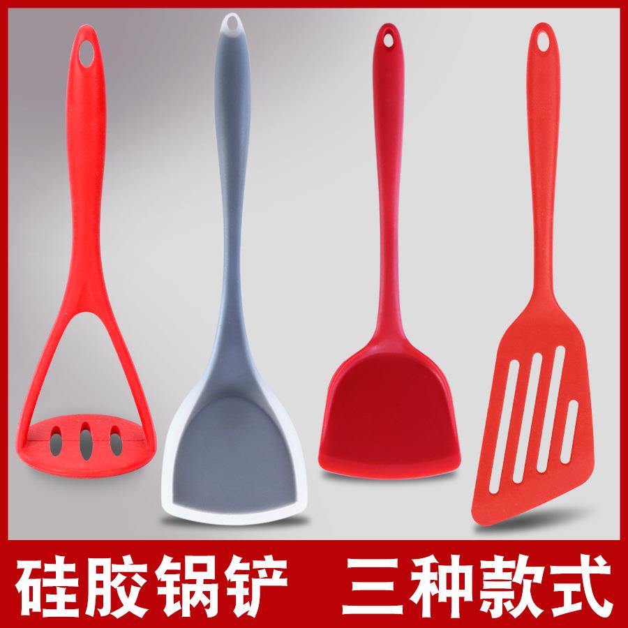 一体式硅胶厨具套装烹饪勺铲不粘锅炒菜锅铲厨房用具耐用不粘锅