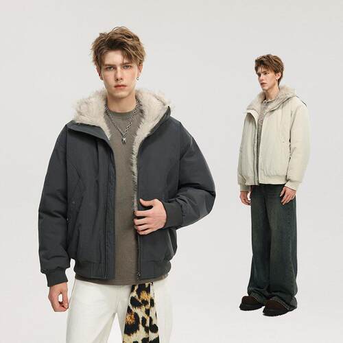 Men'S New Trendy Cotton Jacket Casual Loose Streetwear Coat