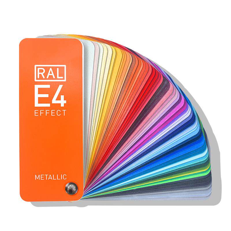 新版本的Ral色卡Ral- e4国际标准色卡金属珠光汽车漆闪光银粉卡