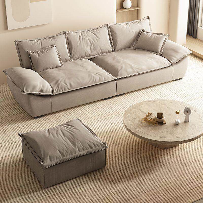 意式轻奢科技布艺帆船沙发小户型客厅现代简约家用直排三人位沙发