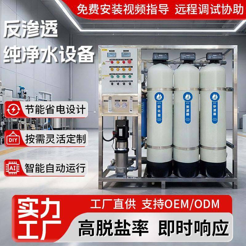 反渗透设备大型工业纯水系统去离子水处理设备反渗透纯净水设备