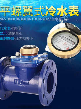 LXLC水表DN80 100 150法兰水表 可拆式水表干式水表 防冻污水水表
