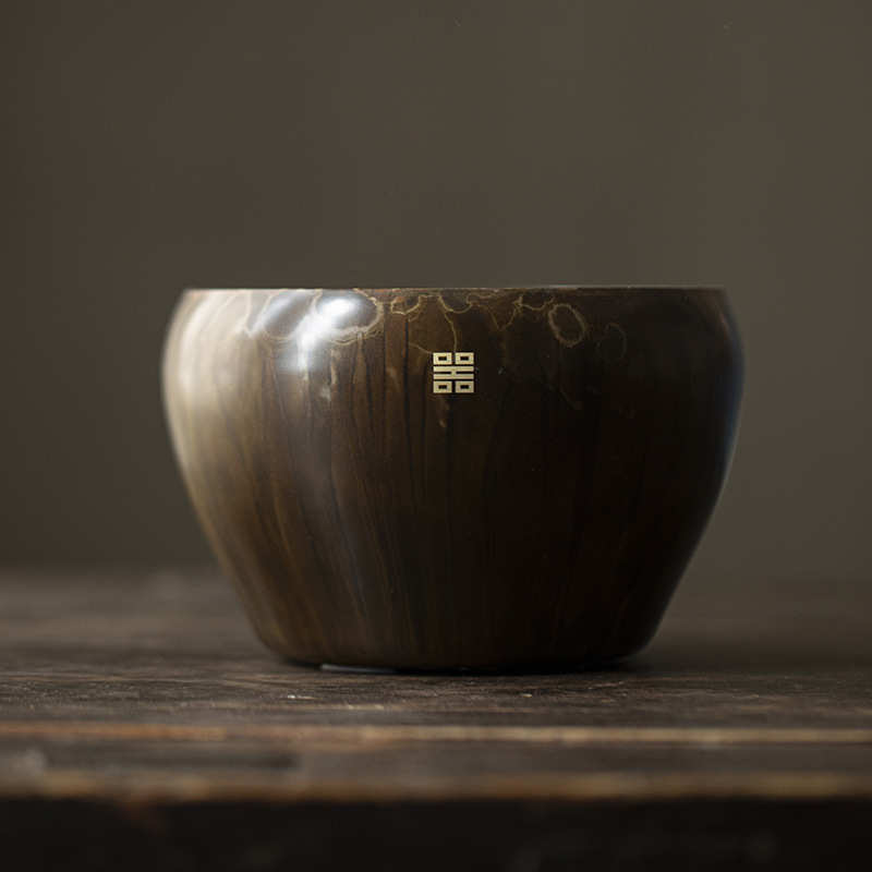 黄铜茶洗家用废水缸茶渣缸大号水洗水盂复古功夫茶具配件