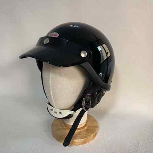 高档Bornfree轻y量纤维6年代经典复古0机车半盔 hort 哈雷头S盔瓢