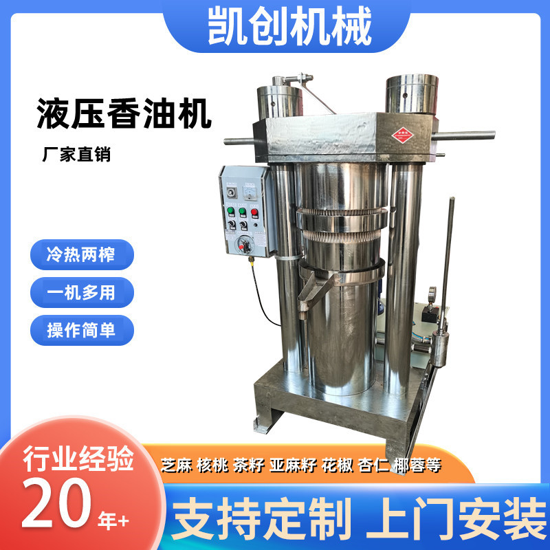 新型立式液压香油机芝麻核桃牛油果坚果冷热两用榨油机商用榨油机
