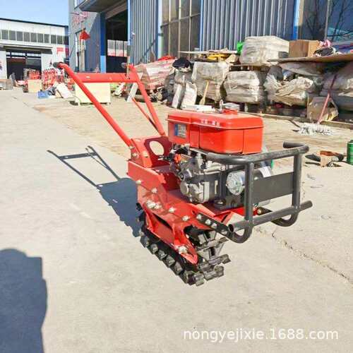 8马力链轨式微耕机小型履带柴油开沟耕地旋耕机农用山区耕田犁地