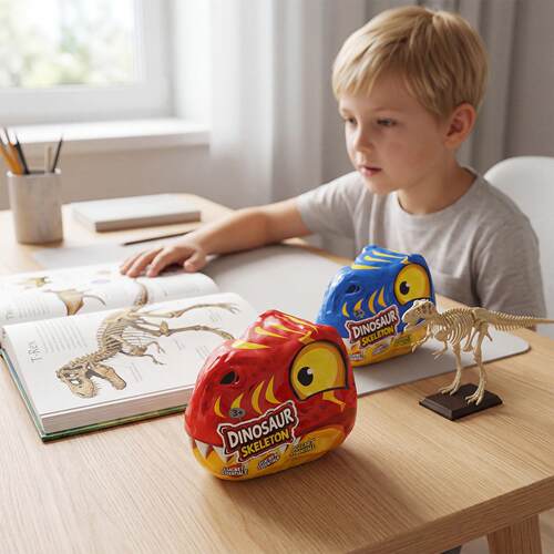 DOWMOO Dinosaur Skeleton Blind Box - Multi-color Interactive
