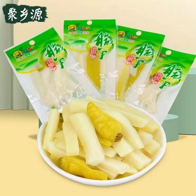 大口巴泡椒脆笋四川特产辣味笋干笋尖竹笋袋装零食小吃下饭菜零食