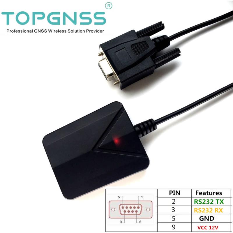 DB9母头DIY外部供电NMEA0183 12V-24V RS232协议北斗模块接收器
