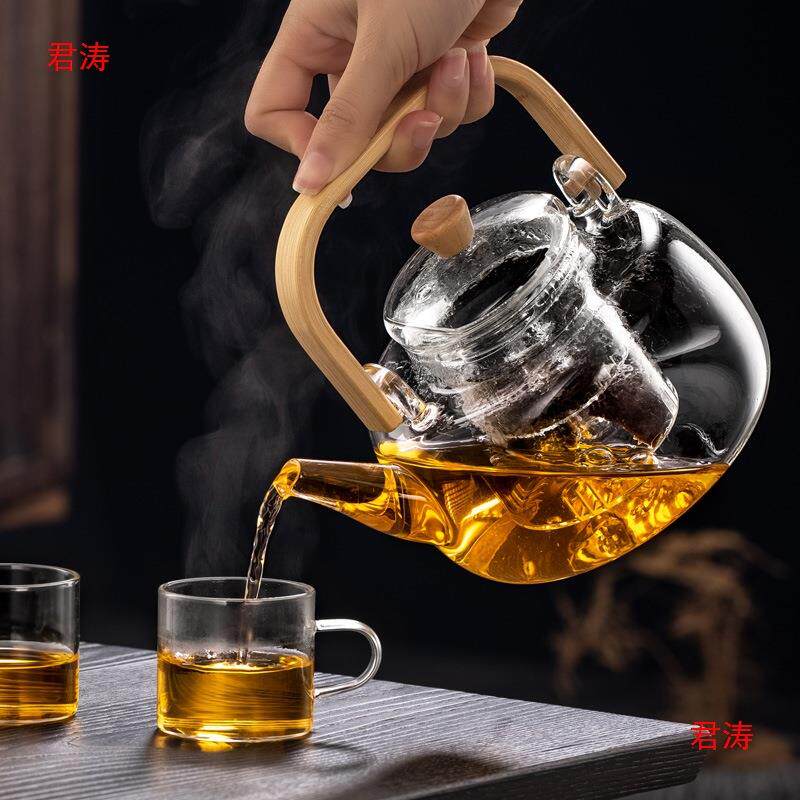 白茶烧水壶逸集蒸煮一体玻璃家用专用电陶炉煮茶器泡茶新款茶具茶