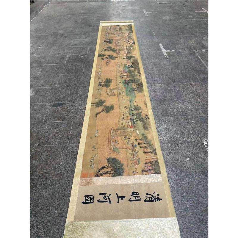 厂家供应复古条幅画 横幅风景挂画 中式古典客厅办公室装饰画