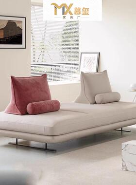 意式极简普拉多沙发写意空间轻奢小户型设计师双面prado布艺沙发