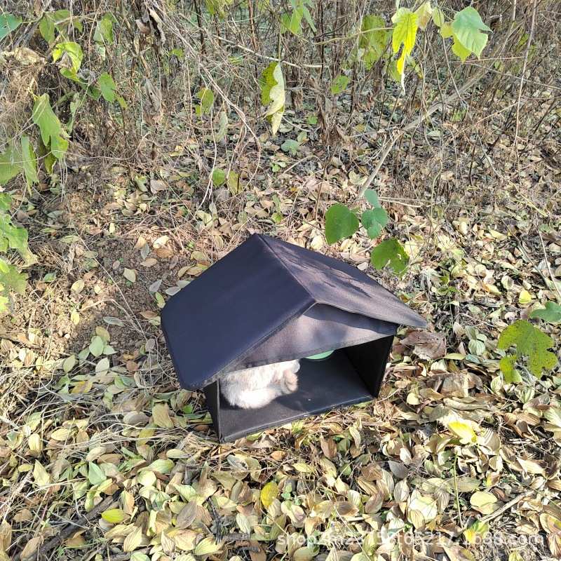 防雨不流浪防晒棚喂食户外积水喂室外猫室外保暖投遮雨喂食屋