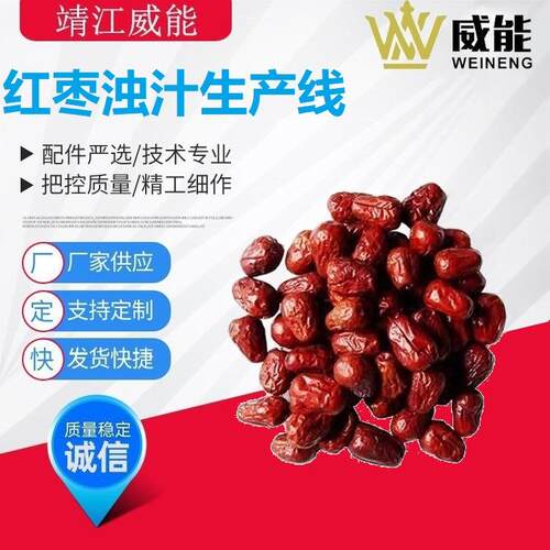 厂家直销大型工业商用不锈钢红枣浊汁生产线