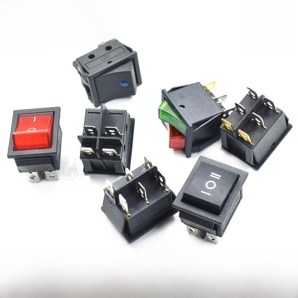 热船型开关Kcd4-201轻双齿轮摇杆Kcd8开关电源按钮4英尺/6英尺铜