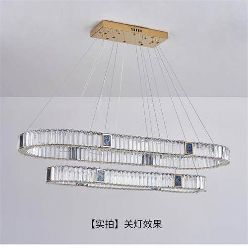 餐厅灯贝壳晶灯225新吊款简0约现代大气客厅灯轻215奢家用高水档