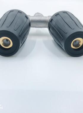 高水枪旋0转喷头铝合金搭配三通不锈钢水996管接头IP1T/4400PS压I