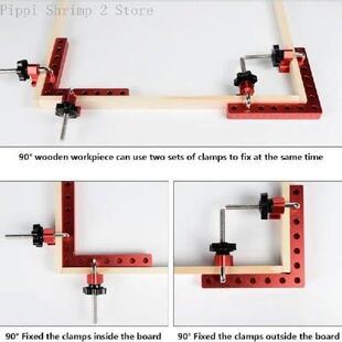 Pack of 6 Aluminum Alloy 90 Degree itioning Squares