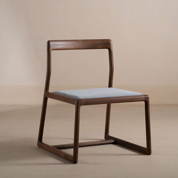 知己茶椅 带坐垫靠背宽坐面舒适椅 新中式实木现代简约 素元家具