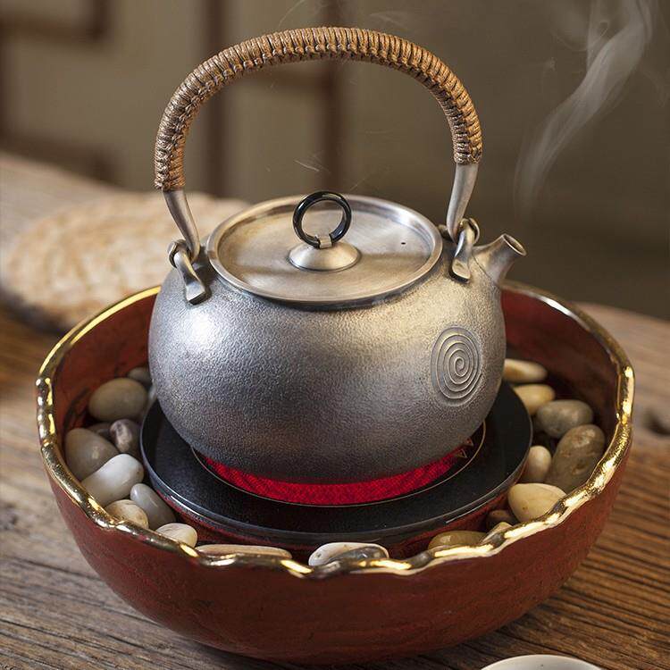 110V电茶炉古舍电陶炉煮茶器家用办公煮茶炉小型陶瓷壶煮茶器泡茶