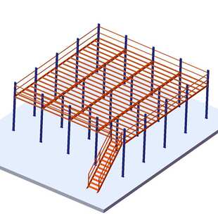 重型阁楼平台架子加厚二层平台阁楼仓储货架阁楼式平台阁楼货架