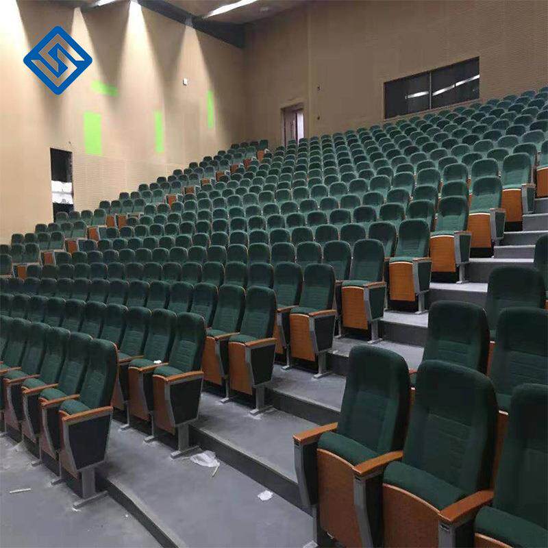 礼堂椅配件 多媒体教室报告厅椅带写字板 剧院联排椅影院座椅厂家图片