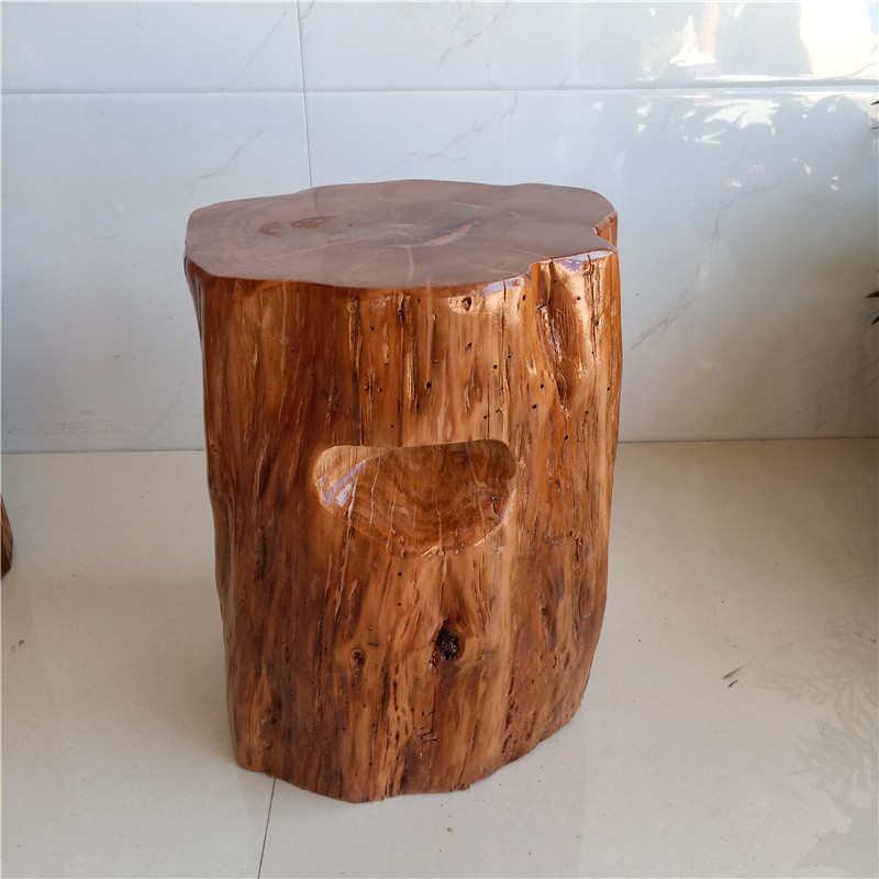 W7天然根雕凳子树根坐凳花架底座实木圆墩子原木树桩树墩登百搭树