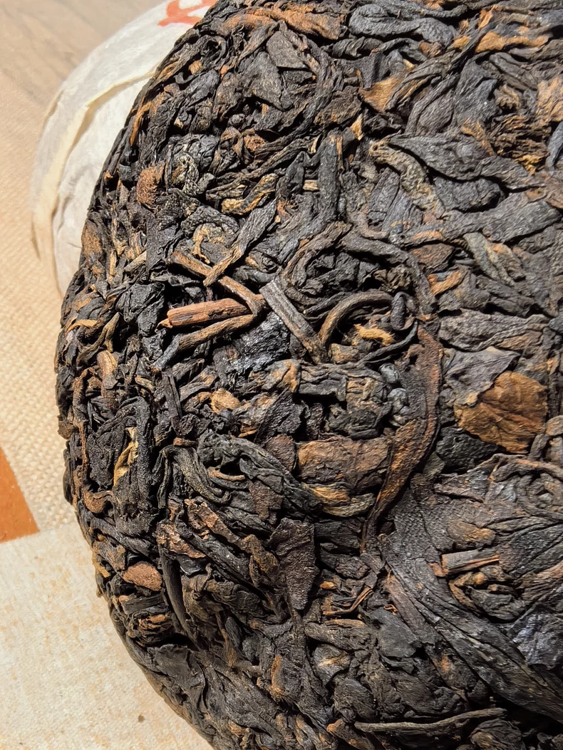 1997年中茶大口中大紅印普洱老茶熟茶500克 普洱茶 BUASHOP普洱老茶