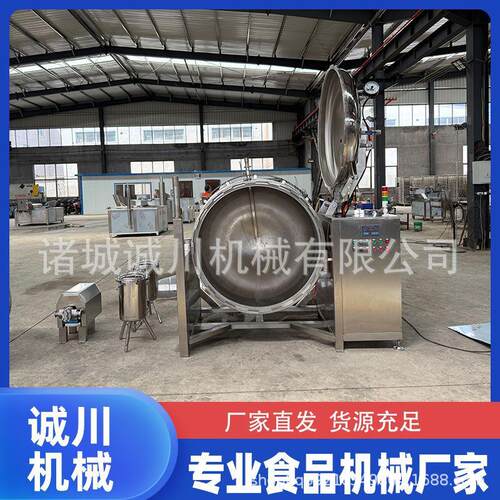 大型立式压力熬煮锅电加热压力蒸煮锅物料分离中药压力熬煮锅