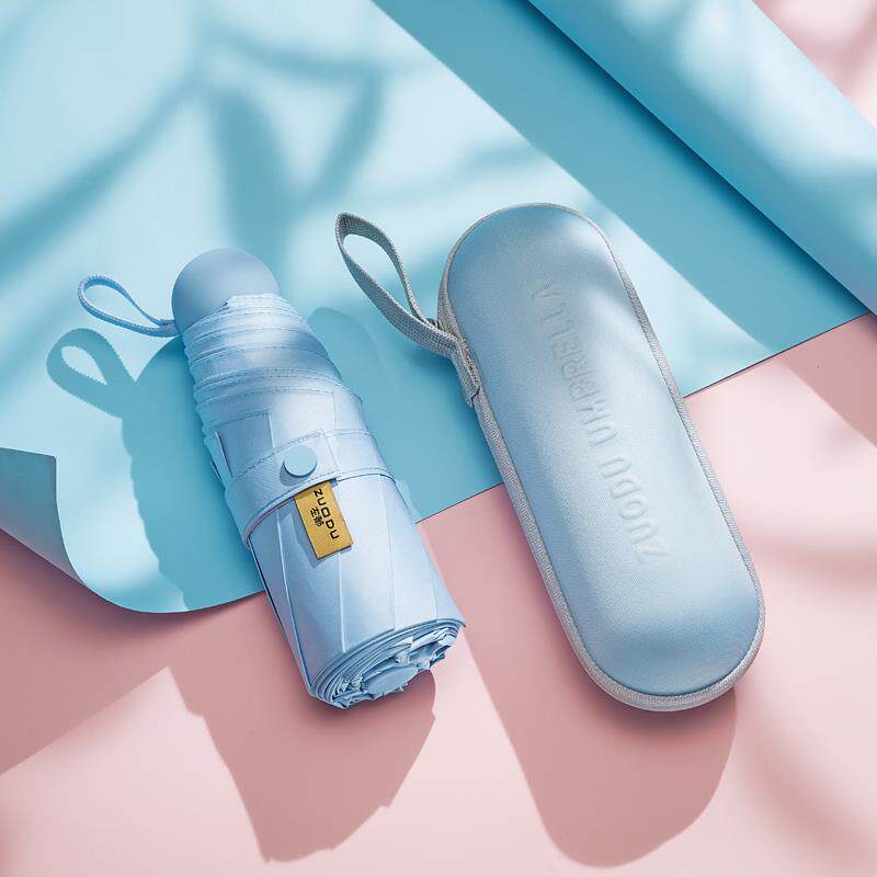 正品左都便携太阳伞晴雨两防晒防折紫外线遮阳伞女雨伞叠黑用胶五,居家日用,伞,淘宝优惠券,粉丝福利购,淘宝优惠卷