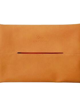 直销新款欧美羊巴翻毛皮革纸巾盒 简约家用车载纸巾套 厕所客厅挂