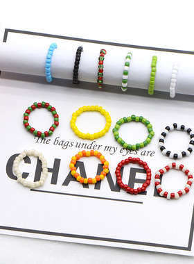 韩版清新泫雅食指戒指戒指指环