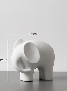 高档招财大象轻意摆件一对奢高档客厅关电视机柜酒柜装饰创家玄居