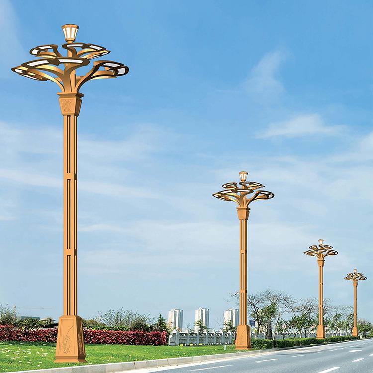 户外led市电路灯 led造型防水路灯杆 多头多光源路灯厂家直销