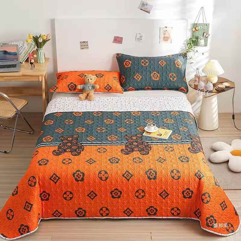 双面夹棉加厚床盖床单床褥子四季可用盖毯榻榻米三层垫子大炕炕单