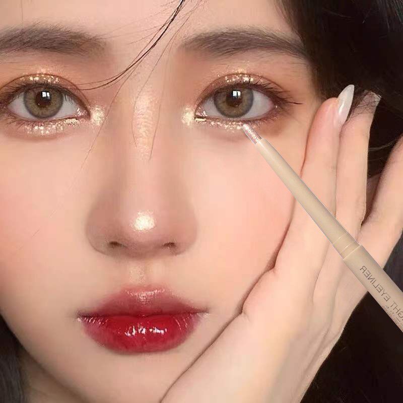 爆闪卧蚕笔女珠光提亮眼妆眼线 高光