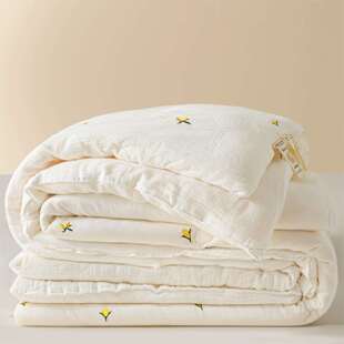 季 大纤维被豆子冬被四通用单人春秋被儿童夏凉被被芯创优棉褥