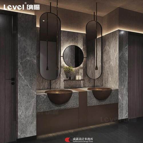 定制不锈钢台上盆仿古铜色台中盆创意艺术半嵌入式球形复古洗手盆